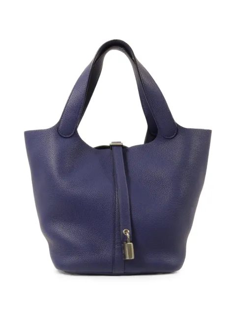 Hermès Pre-Owned MM Picotin tote bag Blue D73PHW