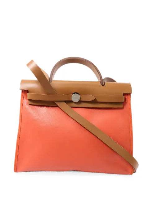 Hermès Pre-Owned Herbag PM two-way handbag Orange DORANGEMECANO