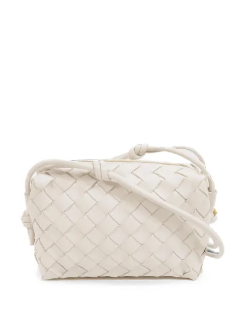 Bottega Veneta Pre-Owned Mini Loop Intrecciato shoulder bag White NA