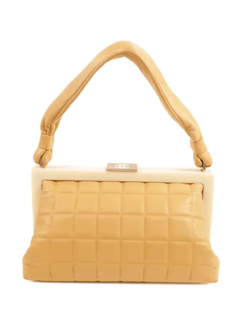 CHANEL Pre-Owned CC turn-lock chocolate-bar quilted handbag Neutrals 7352550