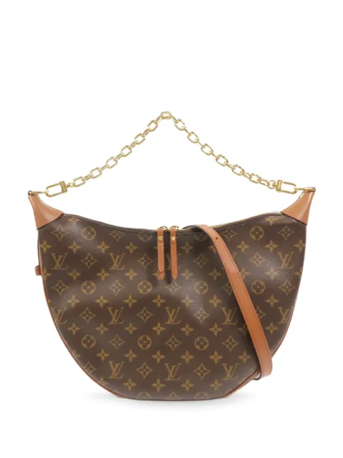 Louis Vuitton Pre-Owned Monogram crescent-shape hobo shoulder bag Brown M46311
