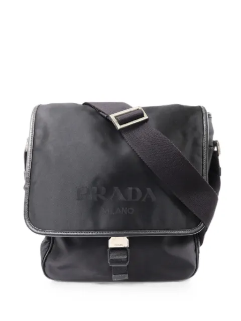 Prada Pre-Owned buckle-fastening shoulder bag Black 2VD770