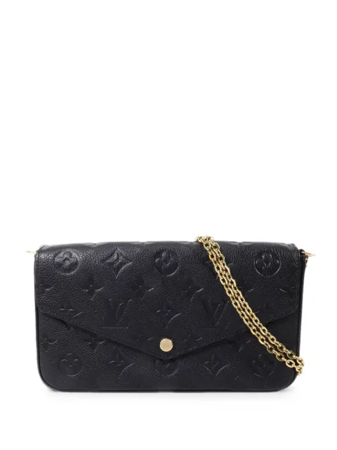 Louis Vuitton Pre-Owned Felicie Pochette monogram empreinte shoulder bag Black M64064