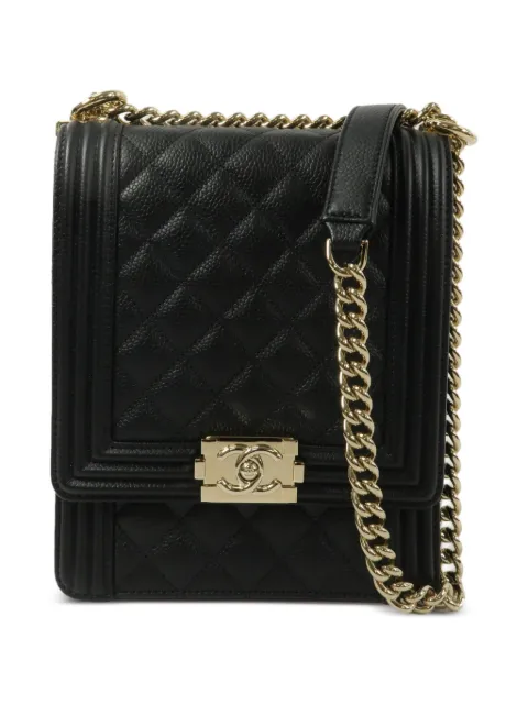 CHANEL Pre-Owned Le Boy chain shoulder bag Black AS0130