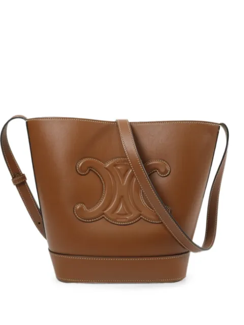 Celine Pre-Owned Triomphe bucket bag Brown FCU2232