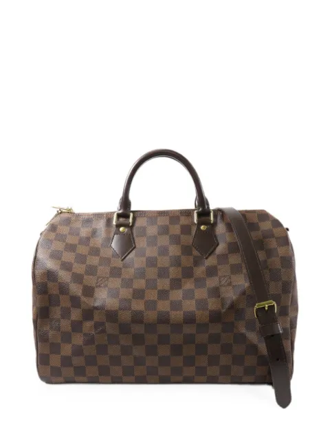 Louis Vuitton Pre-Owned Damier Ebène Speedy Bandoulière 35 shoulder bag Brown N41182
