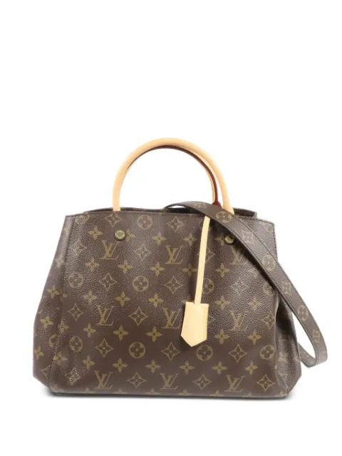 Louis Vuitton Pre-Owned Montaigne MM Monogram handbag Brown M41056