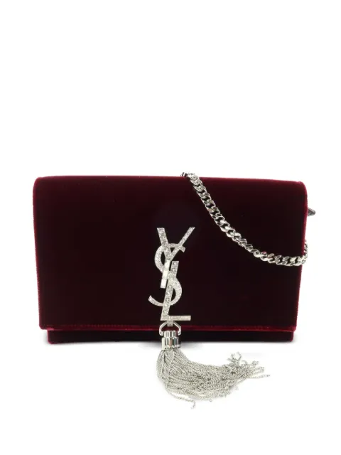 Saint Laurent Pre-Owned Tassel chain shoulder bag Red 491521