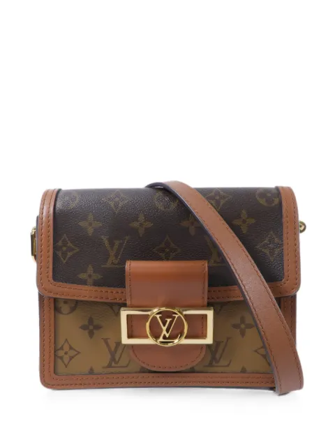 Louis Vuitton Pre-Owned Mini Dauphine Monogram Reverse shoulder bag Brown M45959