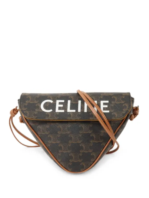 Celine Pre-Owned Triomphe Triangle mini bag Brown UCU5211