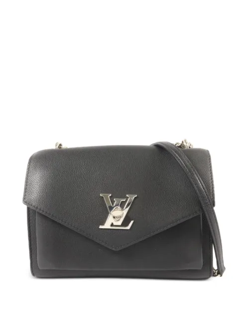 Louis Vuitton Pre-Owned Mylockme leather shoulder bag Black M51418
