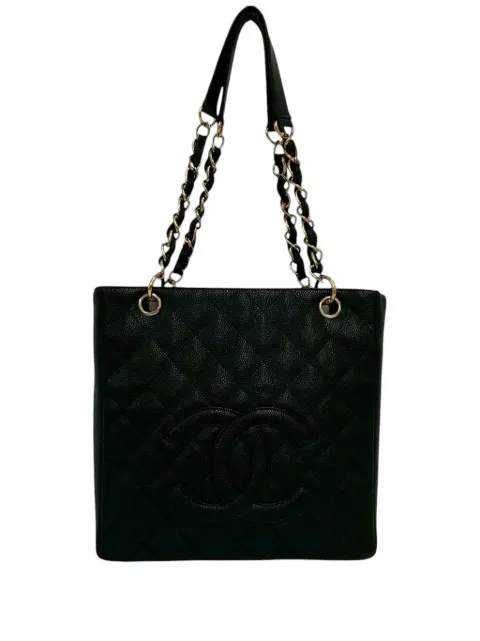 CHANEL Pre-Owned 2003-2004 Petite Caviar Timeless tote bag Black CK2EWOKVAL2GM9A4