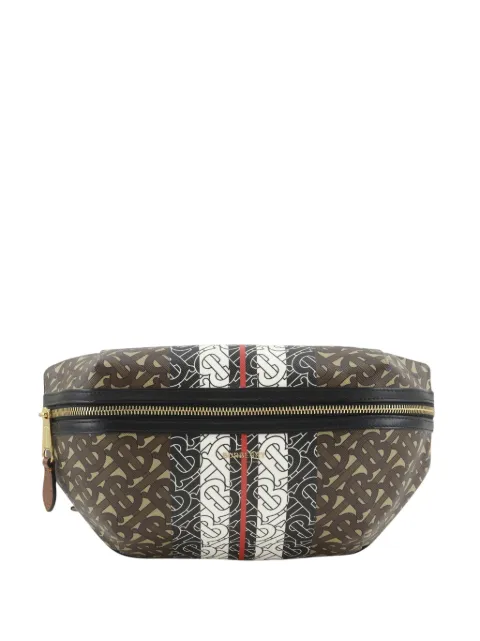Burberry Pre-Owned 2018-2026 Monogram Stripe E-Canvas belt bag Brown LM9S48J2ILF8Z7PK