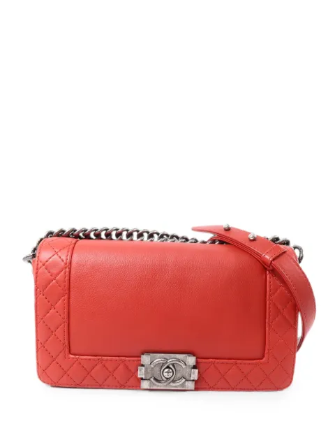 CHANEL Pre-Owned 25 Boy shoulder bag Red 18786572