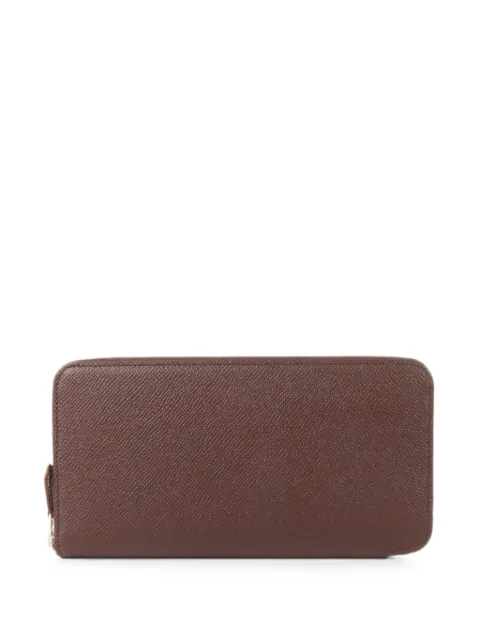 Hermès Pre-Owned Silk In Epsom leather wallet Brown Z0G