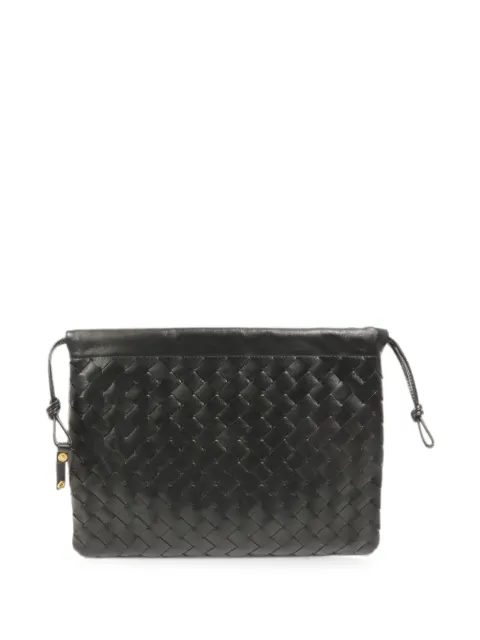 Bottega Veneta Pre-Owned Intrecciato drawstring clutch bag Black 796728V3IV18425
