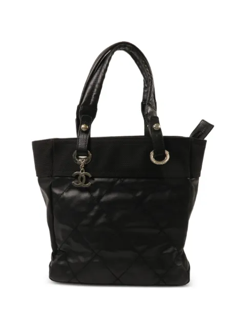CHANEL Pre-Owned CC quilted tote bag Black 11819425