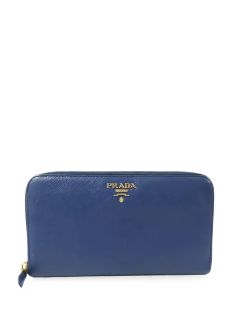 Prada Pre-Owned Saffiano leather wallet Blue 213