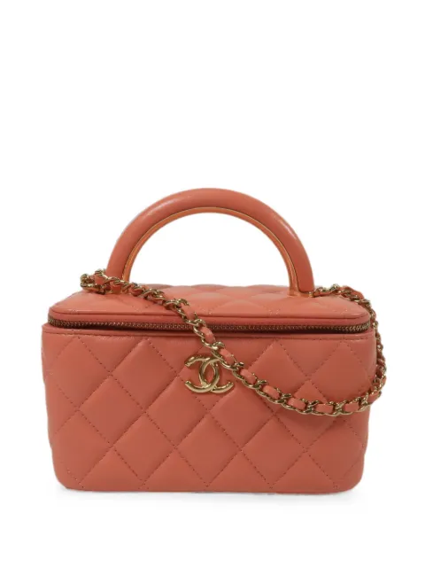 CHANEL Pre-Owned CC quilted vanity tote bag Pink AP2846