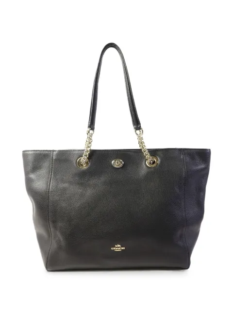 Coach Vintage logo-detail tote bag Black 56830