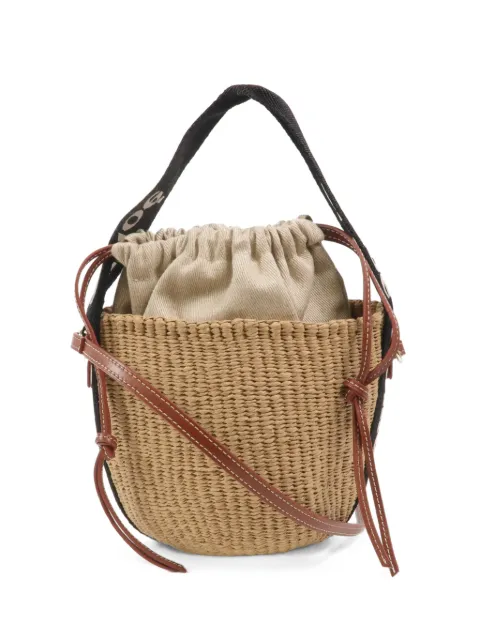 Chloé Vintage Woody basket tote bag Neutrals F0S7RV