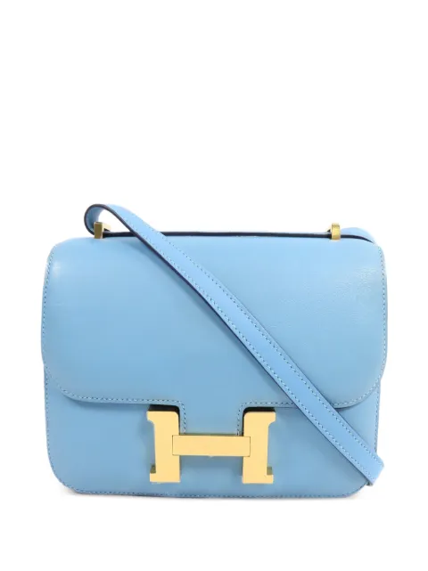 Hermès Pre-Owned mini Constance shoulder bag Blue DP3PHW