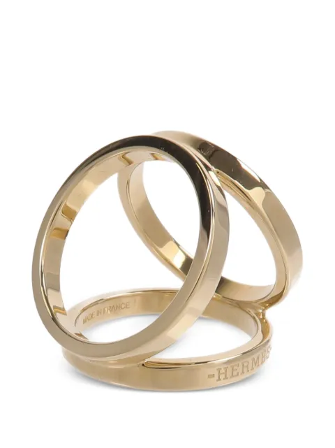 Hermès Pre-Owned Trio scarf ring Gold H601472SV00