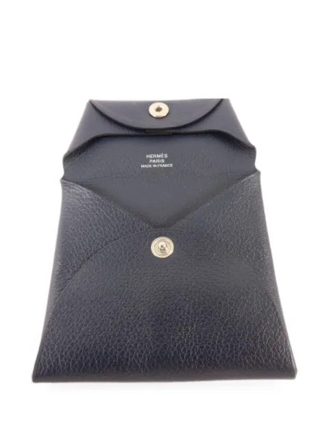 Hermès Pre-Owned Bastia Evercolor leather card case Blue Z2Z