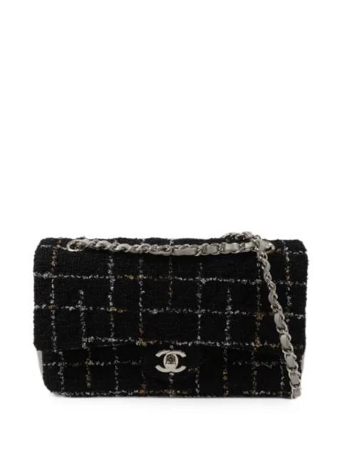 CHANEL Pre-Owned Classic Flap tweed shoulder bag Black 24164518
