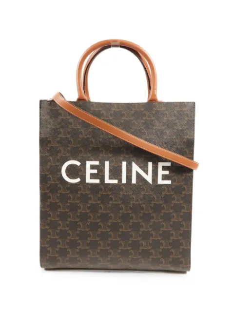 Celine Pre-Owned Triomphe Vertical Cabas two-way handbag Brown FAT2240