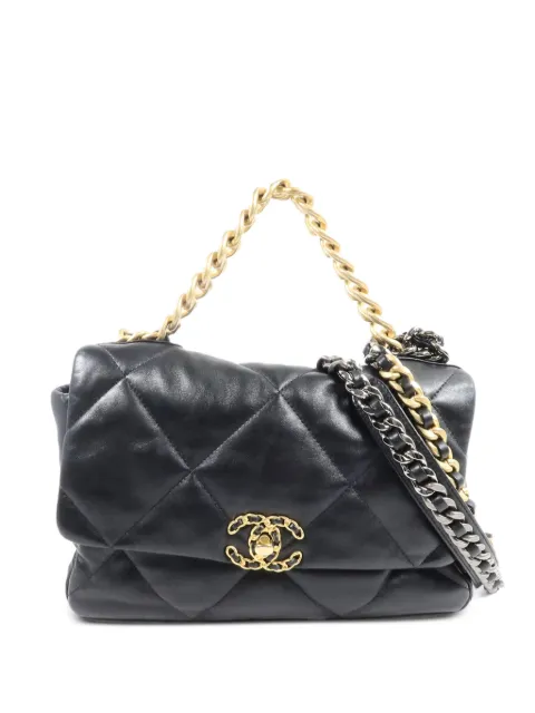 CHANEL Pre-Owned medium Chanel 19 two-way handbag Black AS1161