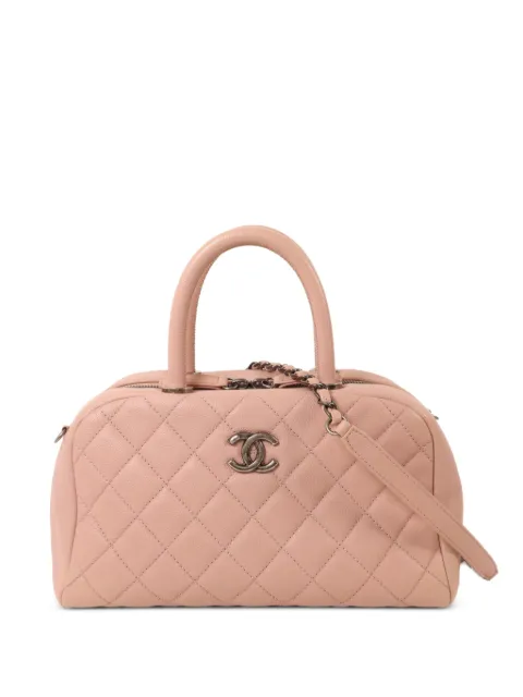 CHANEL Pre-Owned CC quilted two-way handbag Pink 23584809