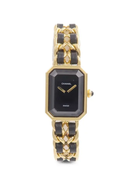CHANEL Pre-Owned 1987 XL Première chain-strap 26mm watch Black H0001