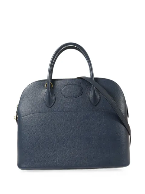 Hermès Pre-Owned 35 Bolide two-way handbag Blue B2673GHW