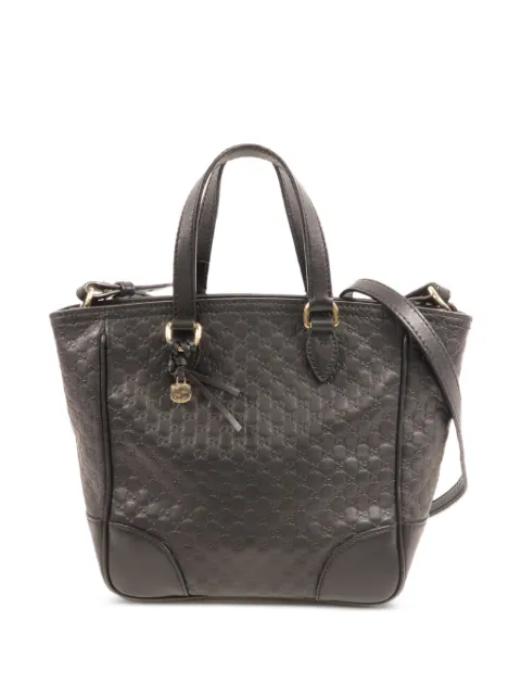 Gucci Pre-Owned 2Way leather tote bag Black 449241