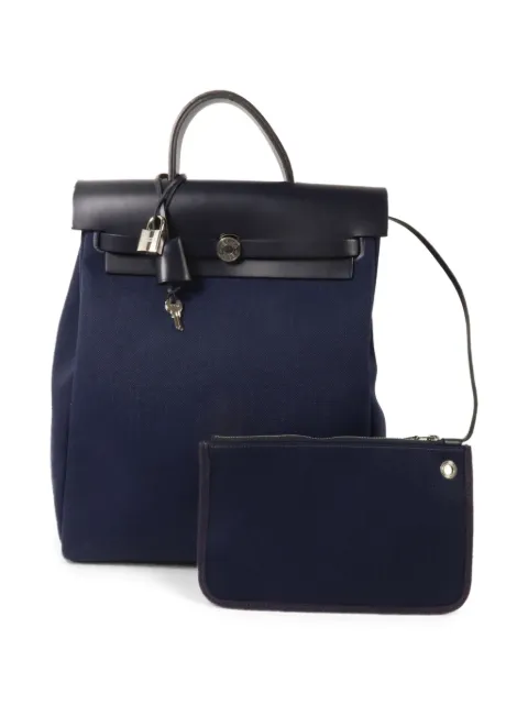 Hermès Pre-Owned Herbag backpack Blue Z76PHW