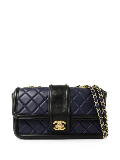 CHANEL Pre-Owned turn-lock shoulder bag Blue 20672856