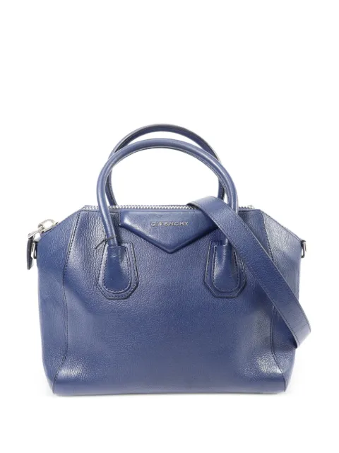 Givenchy Pre-Owned small Antigona leather tote bag Blue ZED0186