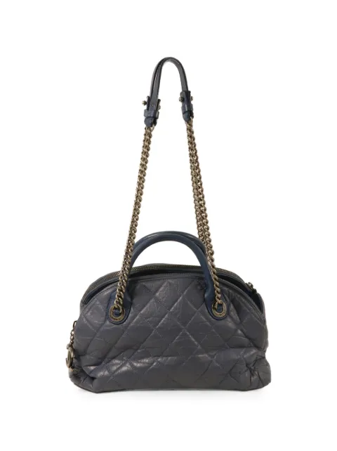 CHANEL Pre-Owned quilted CC shoulder bag Blue 17612336