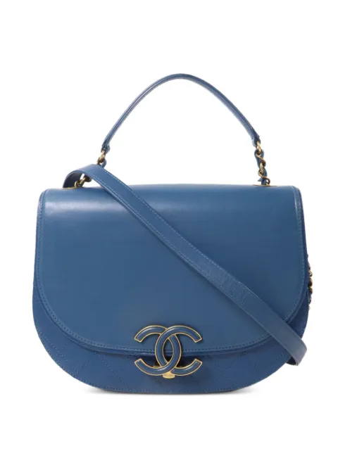CHANEL Pre-Owned Coco Curve tote bag Blue A93401