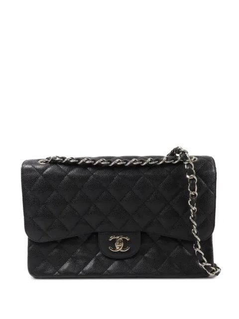 CHANEL Pre-Owned large CC Classic chain shoulder bag Black A58600