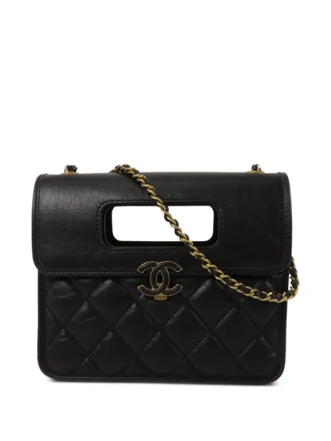 CHANEL Pre-Owned mini CC turn-lock shoulder bag Black AS4025