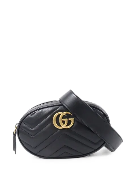 Gucci Pre-Owned GG Marmont belt bag Black 476434