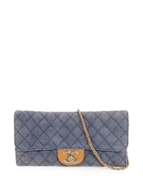 CHANEL Pre-Owned quilted CC turn-lock shoulder bag Blue 14304228