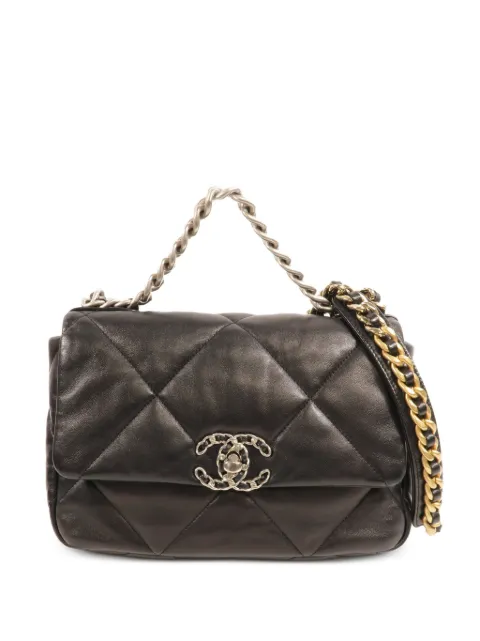 CHANEL Pre-Owned Chanel 19 shoulder bag Black AS1160