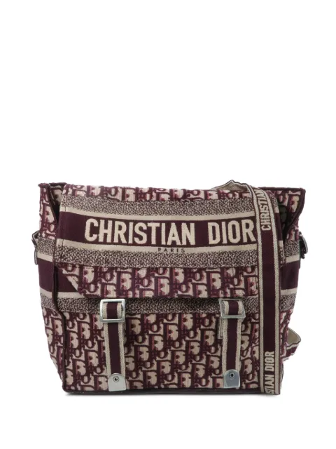 Christian Dior Pre-Owned medium Diorcamp Oblique shoulder bag Red 2160500548896