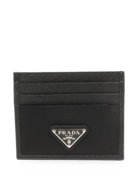 Prada Pre-Owned Re-Nylon Saffiano card holder Black 2MC0252DMHF0002