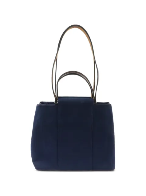 Hermès Pre-Owned Cabag PM canvas shoulder bag Blue T76