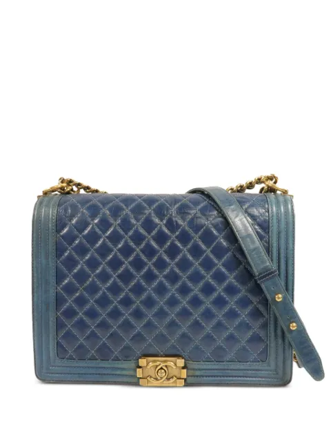 CHANEL Pre-Owned Boy Chanel shoulder bag Blue 17779419