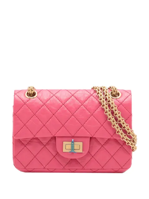 CHANEL Pre-Owned 2020 Quilted Aged Calfskin Reissue 2.55 Single Flap 224 crossbody bag Pink 6SWHT3D6RS7CI07D